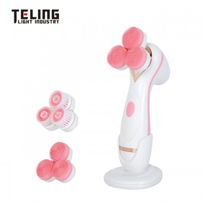 Multifunctional Electric Facial Cleansing Brush Rechargeable Waterproof Facial Brush